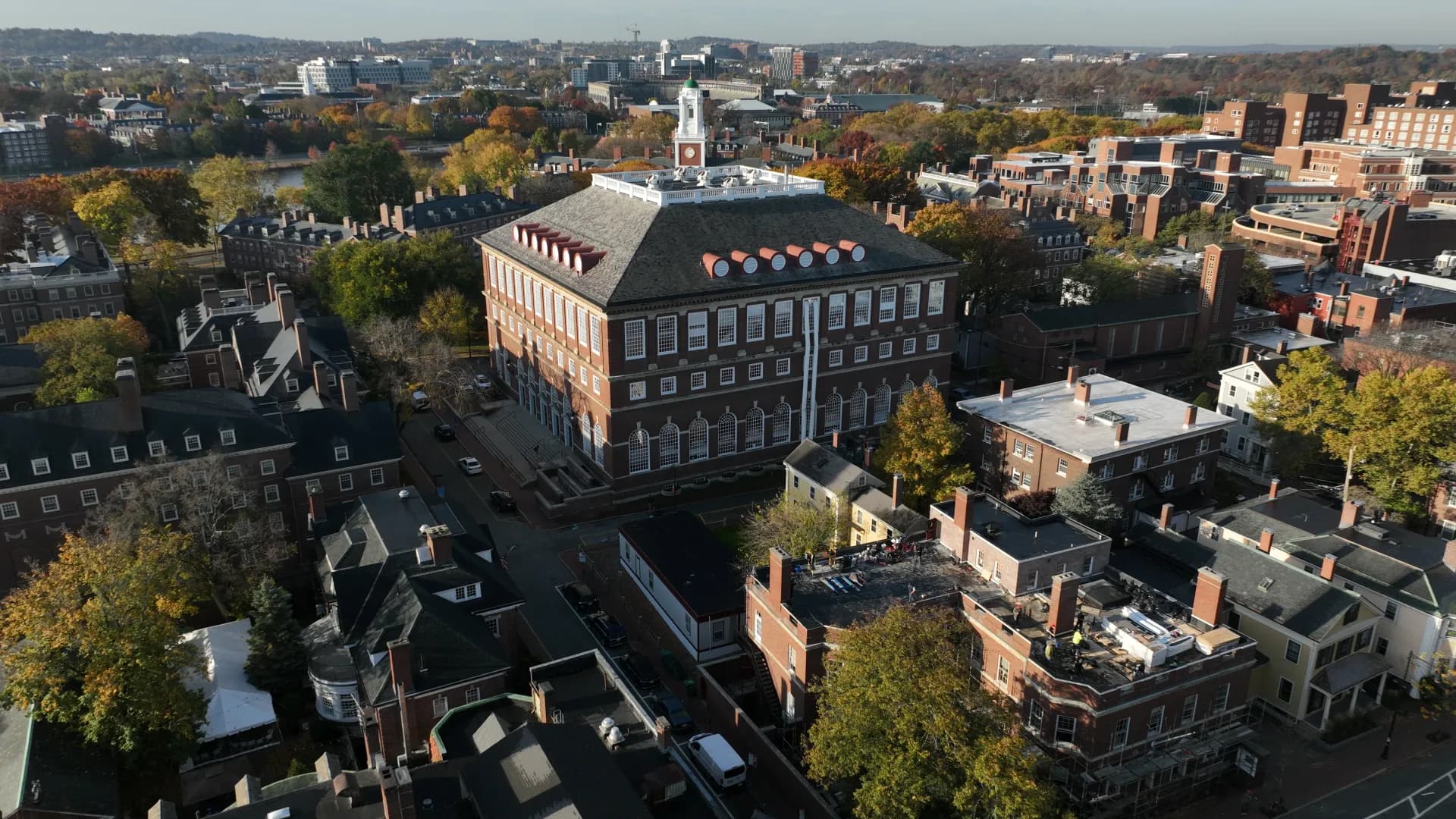 Historic Boston roofline